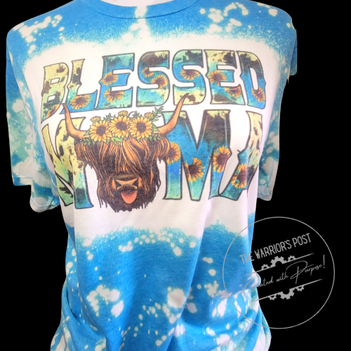 Blessed Mama Hyland Cow Shirt