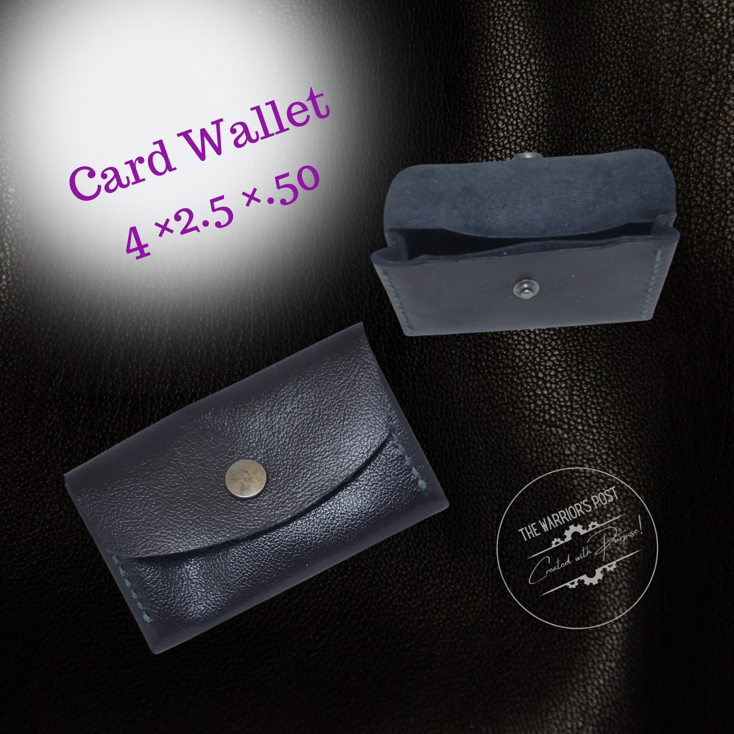 Black Soft Leather Card Holder