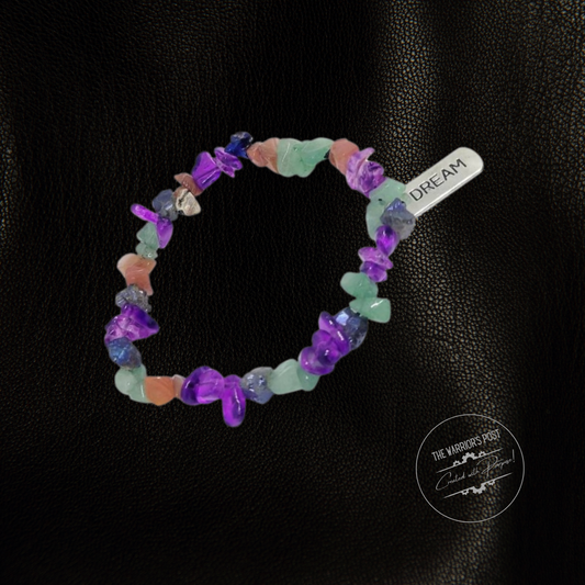 Purple Dream Bracelet Stretch Beads