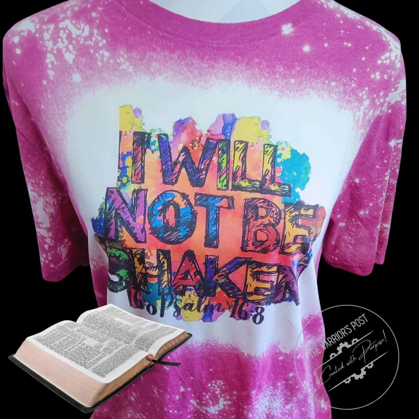 Ladies Faith Tee- I Will Not Be Shaken Shirt