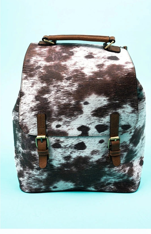 Cowprint Backpack Bag