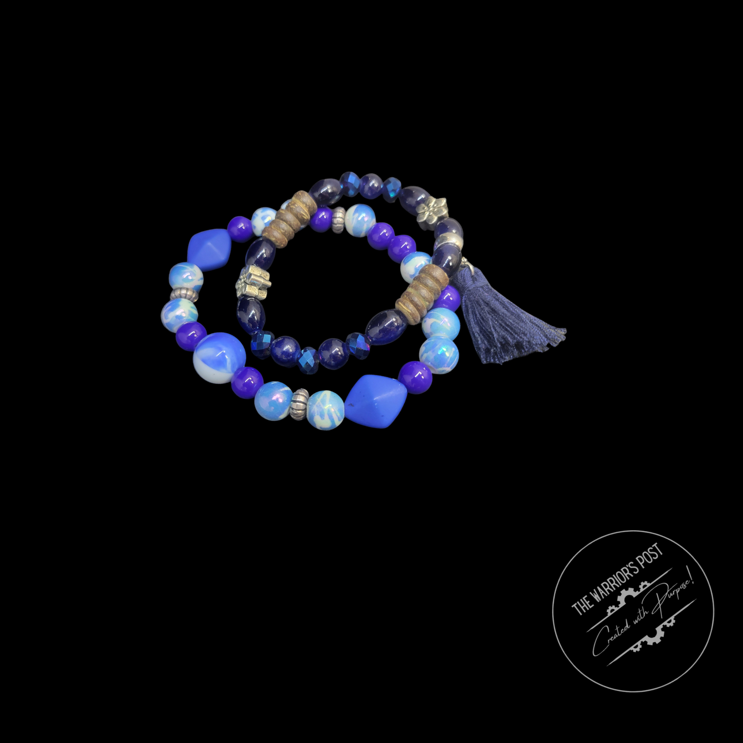 Blue Stretch Bracelet Set