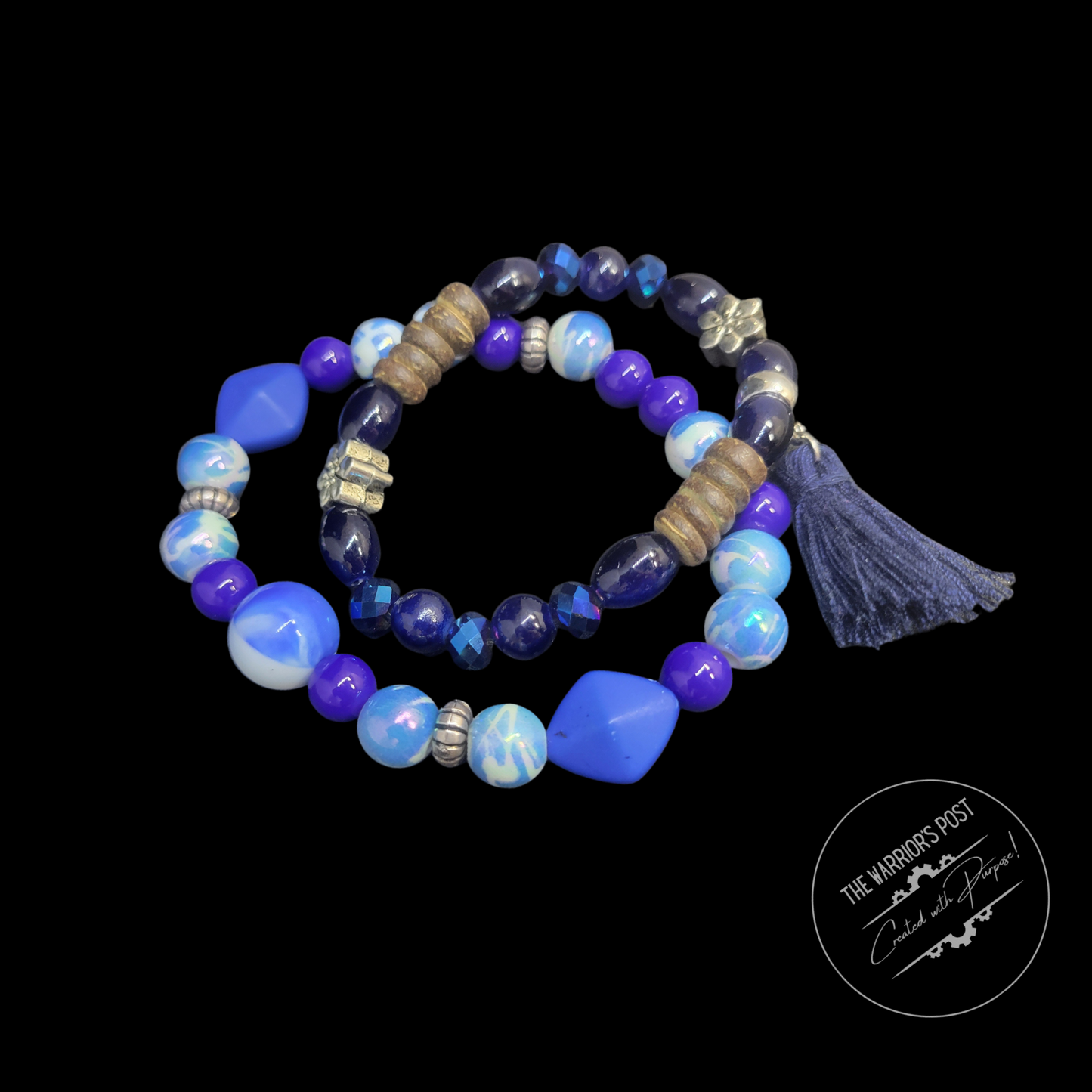 Blue Stretch Bracelet Set