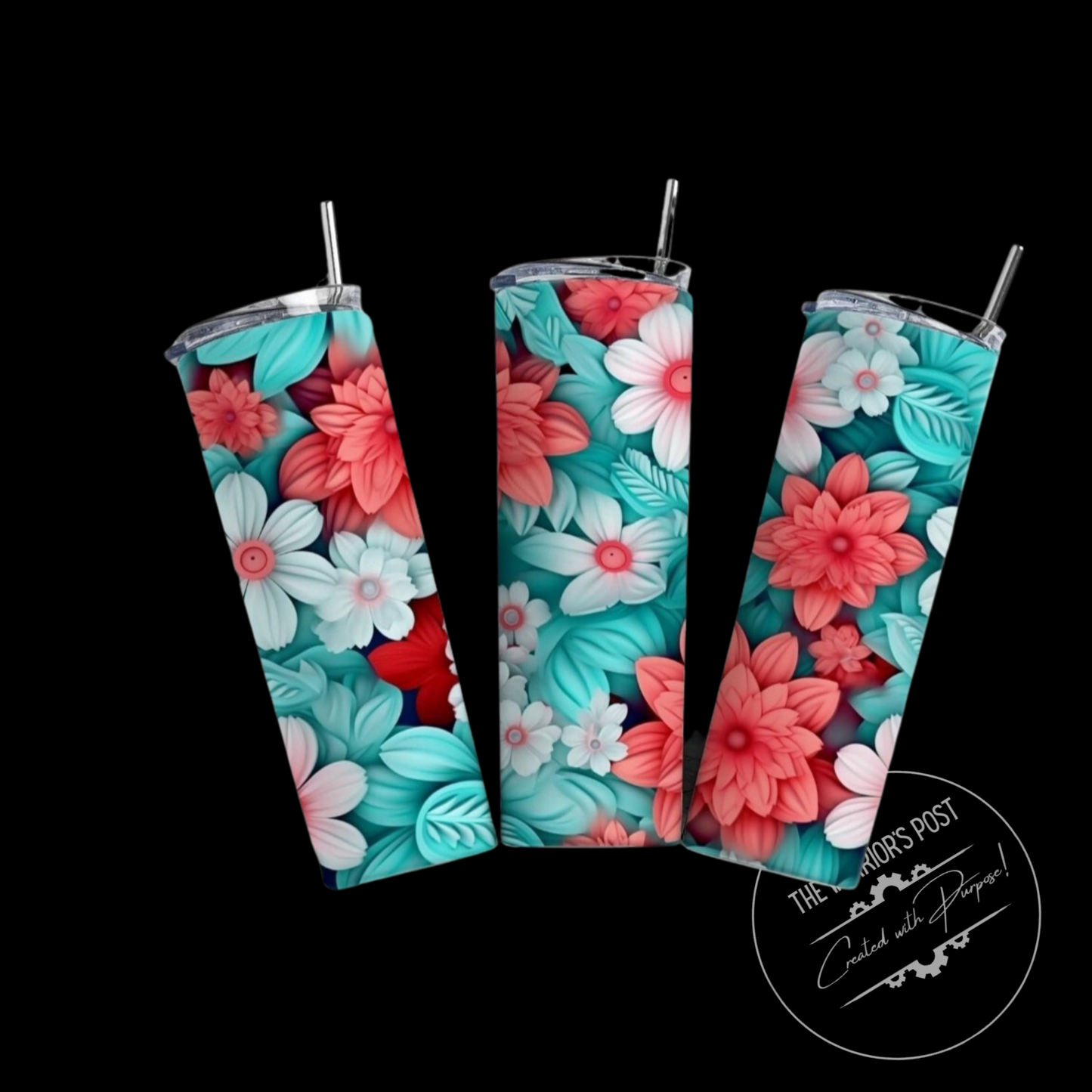 3D Flower Tumbler