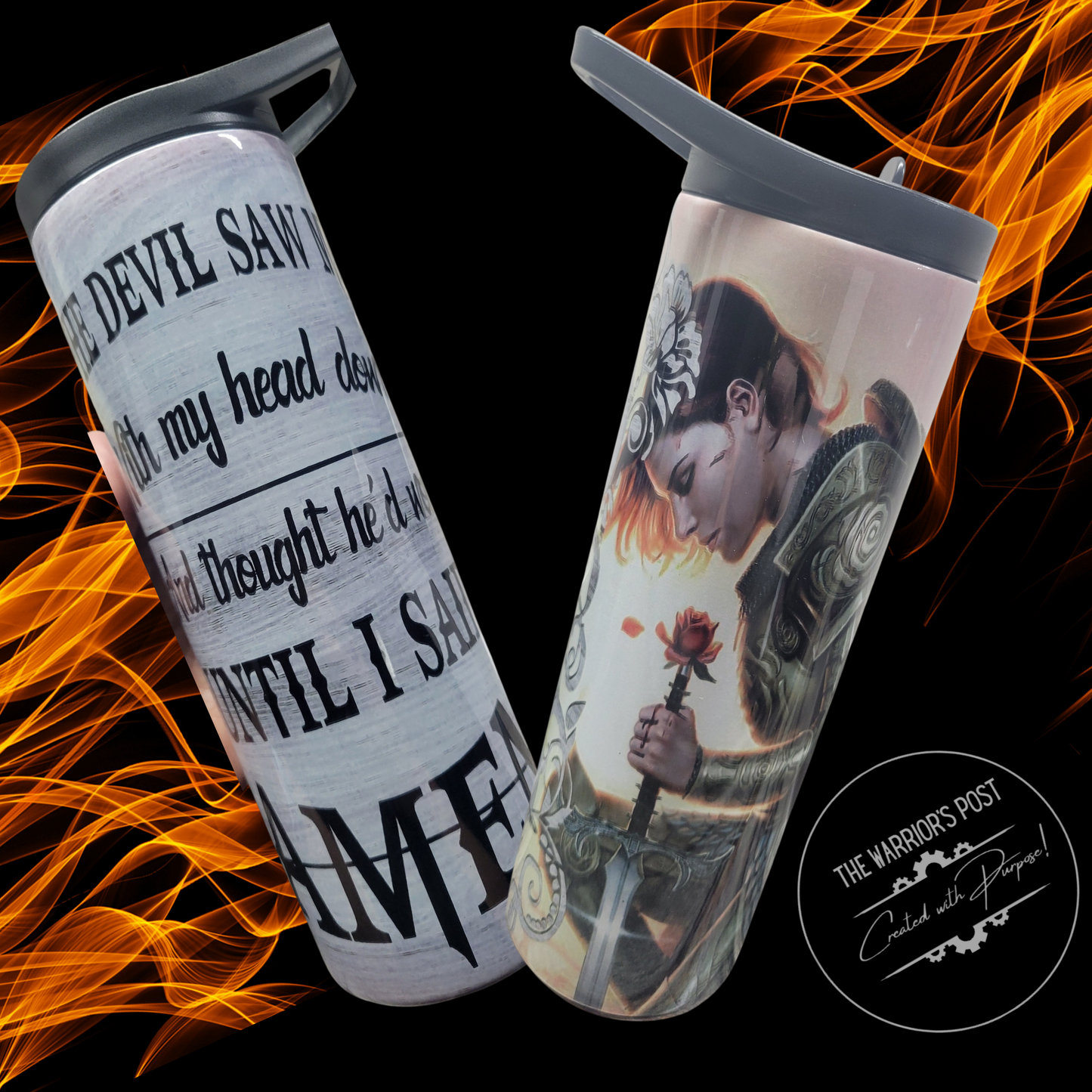 Warrior Girl Water Tumbler